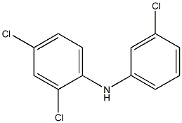 2,4-Dichlorophenyl 3-chlorophenylamine,,结构式