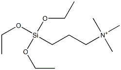 [3-(Triethoxysilyl)propyl]trimethylaminium 结构式