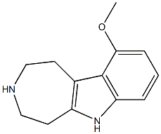 1,2,3,4,5,6-Hexahydro-10-methoxyazepino[4,5-b]indole 结构式