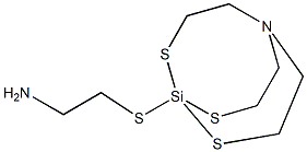 1-(2-Aminoethylthio)-2,8,9-trithia-5-aza-1-silabicyclo[3.3.3]undecane 结构式