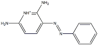 2,6-Diamino-3-(phenylazo)pyridinium Structure