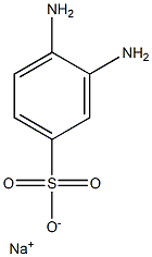 3,4-Diaminobenzenesulfonic acid sodium salt,,结构式