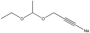 3-(1-Ethoxyethoxy)-1-propynylsodium,,结构式