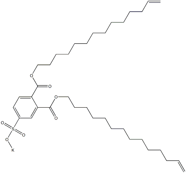 4-(Potassiosulfo)phthalic acid di(13-tetradecenyl) ester Structure