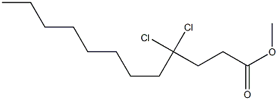 4,4-Dichlorododecanoic acid methyl ester,,结构式