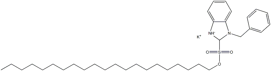 1-Benzyl-2,3-dihydro-2-henicosyl-1H-benzimidazole-2-sulfonic acid potassium salt Structure