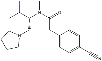 2-(4-Cyanophenyl)-N-methyl-N-[(S)-2-methyl-1-(1-pyrrolidinylmethyl)propyl]acetamide|