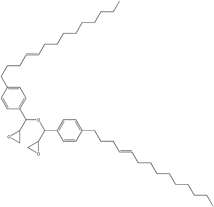 4-(4-Tetradecenyl)phenylglycidyl ether 结构式