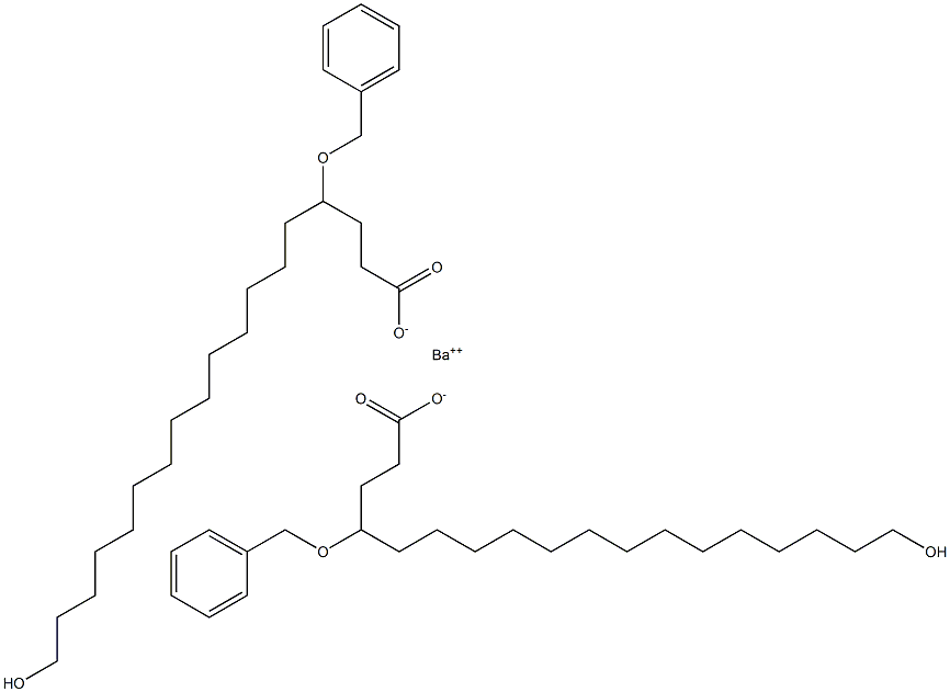 Bis(4-benzyloxy-18-hydroxystearic acid)barium salt