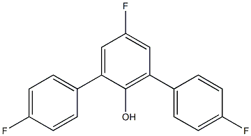 4-Fluoro-2,6-bis(4-fluorophenyl)phenol,,结构式
