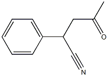 2-フェニル-4-オキソバレロニトリル 化学構造式