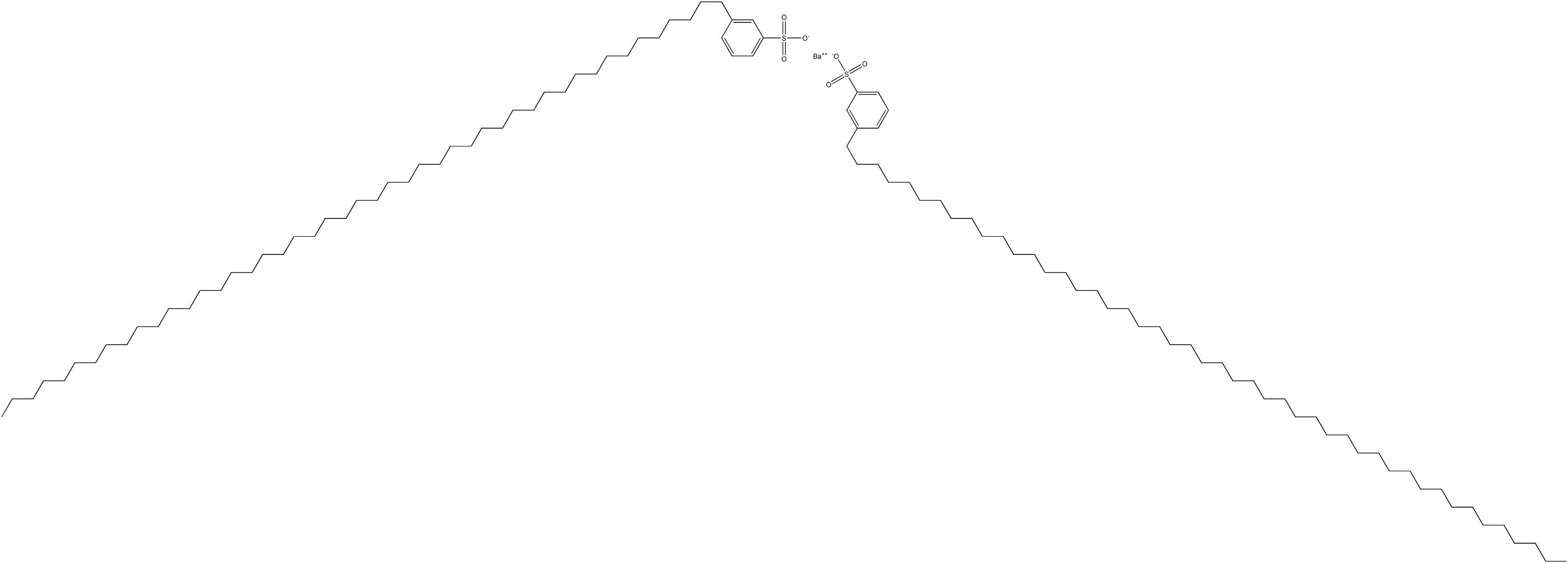 Bis[3-(heptatetracontan-1-yl)benzenesulfonic acid]barium salt Structure