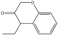 4-エチル-2H-1-ベンゾピラン-3(4H)-オン 化学構造式