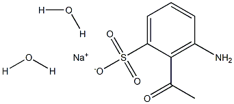 Acetometanilic acid sodium salt dihydrate 结构式