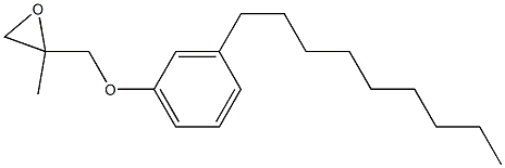 3-Nonylphenyl 2-methylglycidyl ether,,结构式