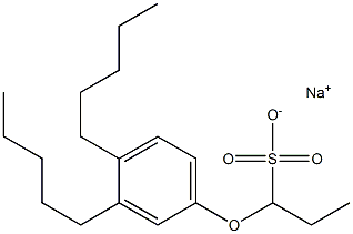 1-(3,4-Dipentylphenoxy)propane-1-sulfonic acid sodium salt