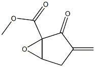 1,5-Epoxy-2-oxo-3-methylenecyclopentane-1-carboxylic acid methyl ester Structure