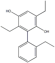 3,6-Diethyl-2-(2-ethylphenyl)benzene-1,4-diol