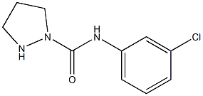 Tetrahydro-N-(3-chlorophenyl)-1H-pyrazole-1-carboxamide 结构式