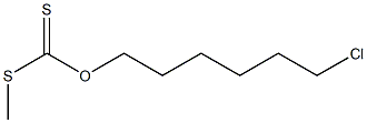 Dithiocarbonic acid O-(6-chlorohexyl)S-methyl ester Struktur