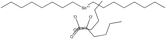 Divaleric acid dioctyltin(IV) salt 结构式