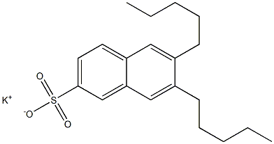 6,7-Dipentyl-2-naphthalenesulfonic acid potassium salt