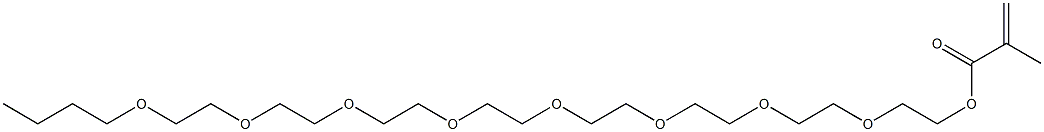 Methacrylic acid 2-[2-[2-[2-[2-[2-[2-(2-butoxyethoxy)ethoxy]ethoxy]ethoxy]ethoxy]ethoxy]ethoxy]ethyl ester Structure