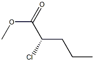 (S)-2-Chloropentanoic acid methyl ester 结构式