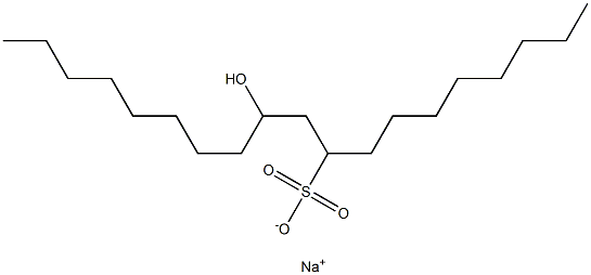 11-Hydroxynonadecane-9-sulfonic acid sodium salt