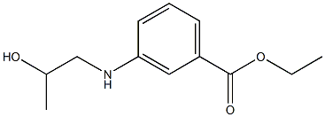 3-[(2-Hydroxypropyl)amino]benzoic acid ethyl ester Struktur