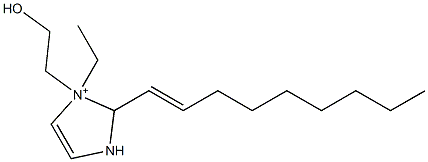 1-エチル-1-(2-ヒドロキシエチル)-2-(1-ノネニル)-4-イミダゾリン-1-イウム 化学構造式