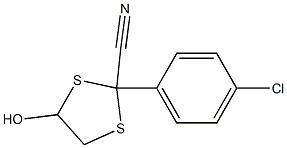 5-Hydroxy-2-(4-chlorophenyl)-1,3-dithiolane-2-carbonitrile