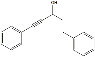 1-(2-フェニルエチル)-3-フェニル-2-プロピン-1-オール 化学構造式