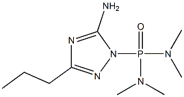 (5-Amino-3-propyl-1H-1,2,4-triazol-1-yl)bis(dimethylamino)phosphine oxide 结构式
