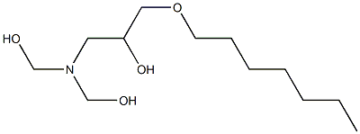 1-[Bis(hydroxymethyl)amino]-3-heptyloxy-2-propanol,,结构式