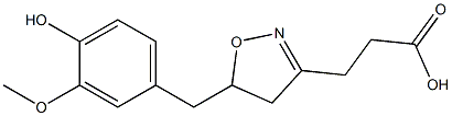 4,5-Dihydro-5-(4-hydroxy-3-methoxybenzyl)isoxazole-3-propionic acid