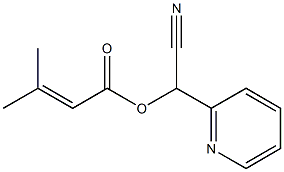  3-Methyl-2-butenoic acid cyano(2-pyridyl)methyl ester