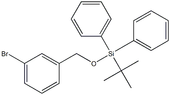 1-Bromo-3-[(tert-butyldiphenylsilyloxy)methyl]benzene,,结构式