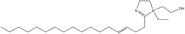 1-エチル-2-(3-ヘプタデセニル)-1-(2-ヒドロキシエチル)-2-イミダゾリン-1-イウム 化学構造式