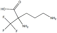 2-(Trifluoromethyl)-2,5-diaminopentanoic acid 结构式