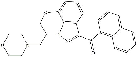 2,3-Dihydro-6-(1-naphthoyl)-3-morpholinomethylpyrrolo[1,2,3-de]-1,4-benzoxazine