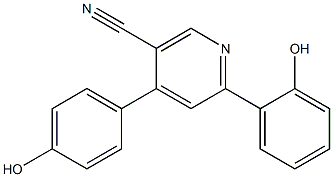 2-(2-Hydroxyphenyl)-4-(4-hydroxyphenyl)pyridine-5-carbonitrile|