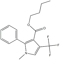 1-Methyl-2-phenyl-4-trifluoromethyl-1H-pyrrole-3-carboxylic acid butyl ester