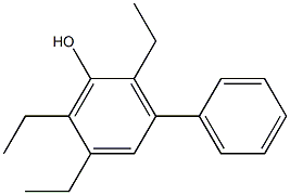 2,5,6-Triethyl-3-phenylphenol,,结构式