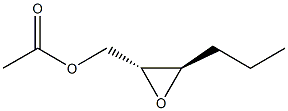 (2R,3R)-1-Acetoxy-2,3-epoxyhexane Struktur