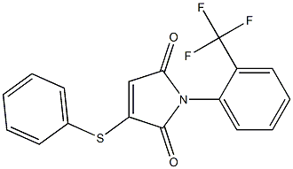 3-Phenylthio-1-(2-trifluoromethylphenyl)-1H-pyrrole-2,5-dione Struktur