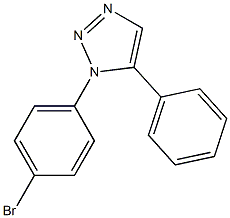 1-(4-Bromophenyl)-5-phenyl-1H-1,2,3-triazole,,结构式