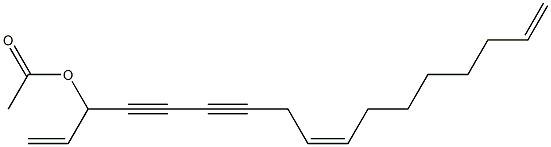 (Z)-1,9,16-Heptadecatriene-4,6-diyn-3-ol acetate