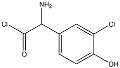 (Amino)(3-chloro-4-hydroxyphenyl)acetyl chloride 结构式