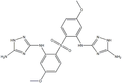 [(5-Amino-1H-1,2,4-triazol-3-yl)amino](4-methoxyphenyl) sulfone,,结构式